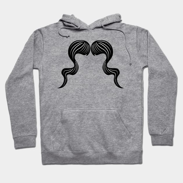 Swirl Moustache Hoodie by SWON Design